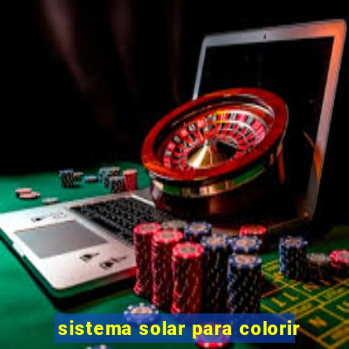 sistema solar para colorir